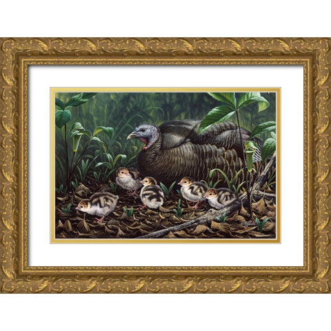 Fruits Of Labor Gold Ornate Wood Framed Art Print with Double Matting by Goebel, Wilhelm