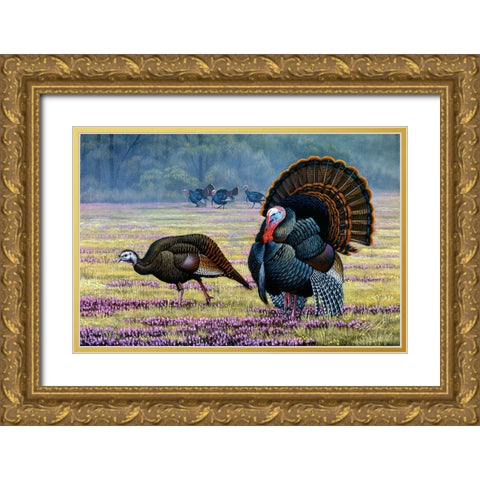 Commanding Attention Gold Ornate Wood Framed Art Print with Double Matting by Goebel, Wilhelm