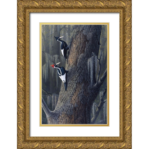 Legends Of The Pearl Gold Ornate Wood Framed Art Print with Double Matting by Goebel, Wilhelm
