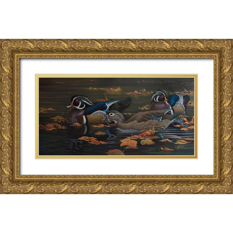Wg10020710003Rlg Gold Ornate Wood Framed Art Print with Double Matting by Goebel, Wilhelm