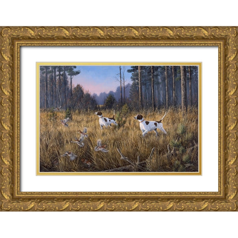 Flushed Gold Ornate Wood Framed Art Print with Double Matting by Goebel, Wilhelm