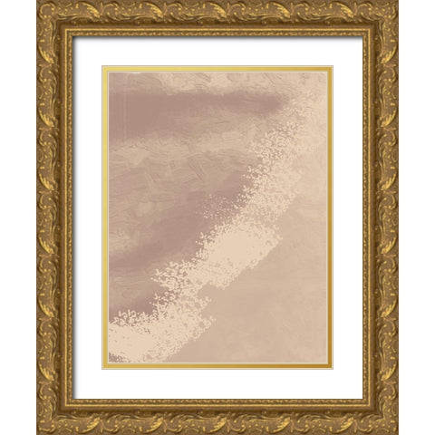 Splash Gold Ornate Wood Framed Art Print with Double Matting by Adebowale