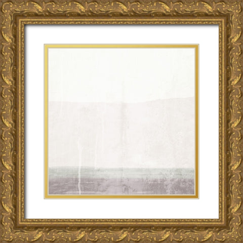 Calm Views Gold Ornate Wood Framed Art Print with Double Matting by Adebowale