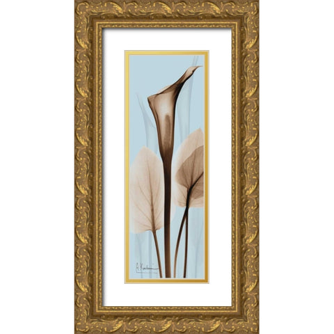 Flower 2 Gold Ornate Wood Framed Art Print with Double Matting by Koetsier, Albert