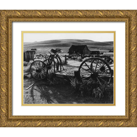 Bodi Wagon Gold Ornate Wood Framed Art Print with Double Matting by Koetsier, Albert