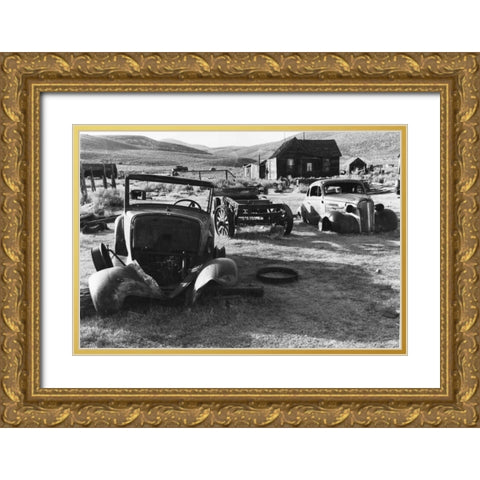 Bodi Parking Gold Ornate Wood Framed Art Print with Double Matting by Koetsier, Albert