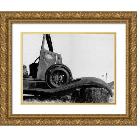 Bodi Truck Gold Ornate Wood Framed Art Print with Double Matting by Koetsier, Albert