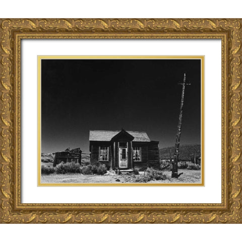 Bodi Outhouse Gold Ornate Wood Framed Art Print with Double Matting by Koetsier, Albert