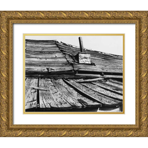 Bodi Roof Gold Ornate Wood Framed Art Print with Double Matting by Koetsier, Albert