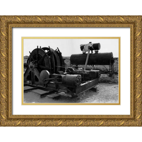 Bodi Mining 2 Gold Ornate Wood Framed Art Print with Double Matting by Koetsier, Albert