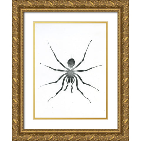 Our Friendly Tarantula Gold Ornate Wood Framed Art Print with Double Matting by Koetsier, Albert