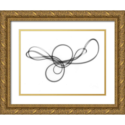 String Theory Gold Ornate Wood Framed Art Print with Double Matting by Koetsier, Albert