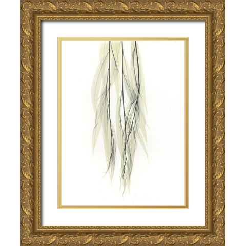 Weeping Willow Gold Ornate Wood Framed Art Print with Double Matting by Koetsier, Albert