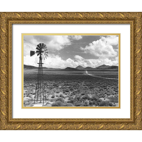 Field Of Winds 1 Gold Ornate Wood Framed Art Print with Double Matting by Koetsier, Albert