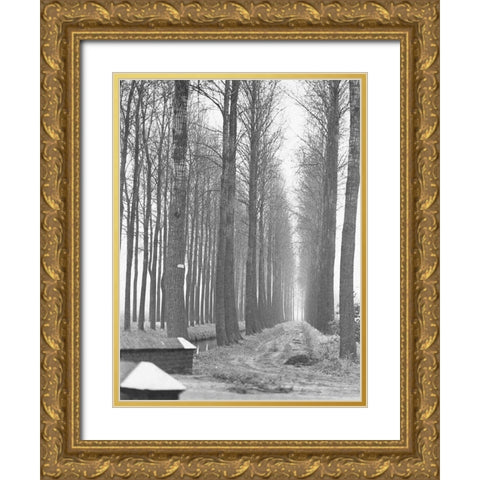 Road To Nowhere Gold Ornate Wood Framed Art Print with Double Matting by Koetsier, Albert