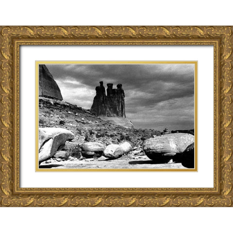 Majestic Beings Gold Ornate Wood Framed Art Print with Double Matting by Koetsier, Albert