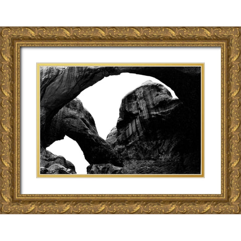 Twisted Stone Gold Ornate Wood Framed Art Print with Double Matting by Koetsier, Albert