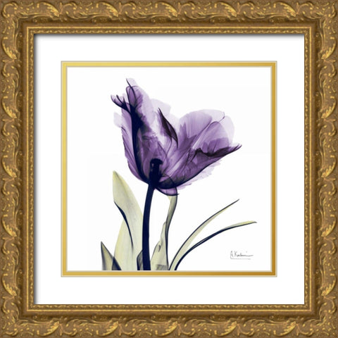 Tulip Dream Gold Ornate Wood Framed Art Print with Double Matting by Koetsier, Albert