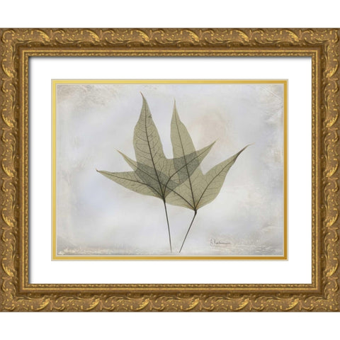 Trident Maple E217 Gold Ornate Wood Framed Art Print with Double Matting by Koetsier, Albert