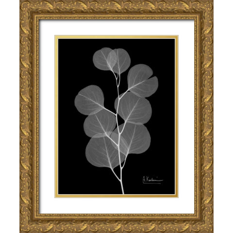 Eucalyptus E196 Gold Ornate Wood Framed Art Print with Double Matting by Koetsier, Albert