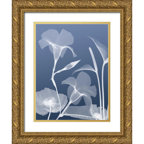 Transparent Flora 4 Gold Ornate Wood Framed Art Print with Double Matting by Koetsier, Albert