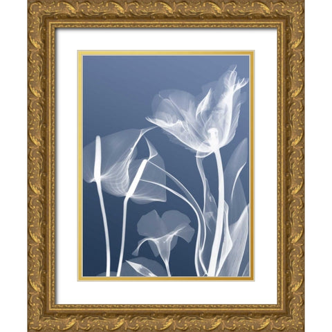 Transparent Flora 5 Gold Ornate Wood Framed Art Print with Double Matting by Koetsier, Albert