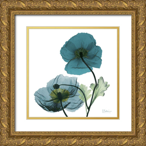 Iceland Poppy W Gold Ornate Wood Framed Art Print with Double Matting by Koetsier, Albert