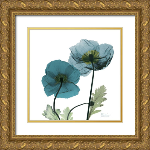 Iceland Poppy W Gold Ornate Wood Framed Art Print with Double Matting by Koetsier, Albert