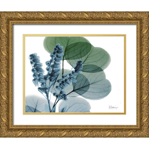 Lilly of Eucalyptus Gold Ornate Wood Framed Art Print with Double Matting by Koetsier, Albert