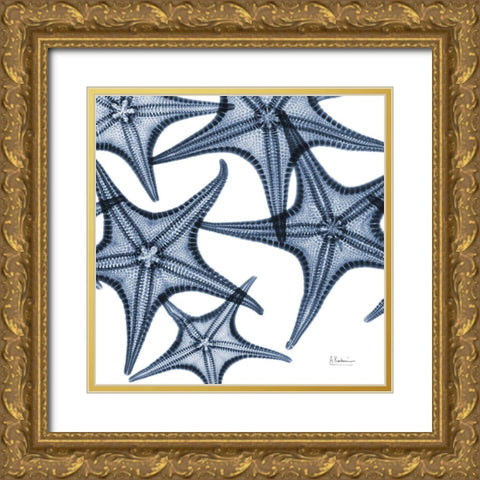 Starfish Trip 4 Gold Ornate Wood Framed Art Print with Double Matting by Koetsier, Albert