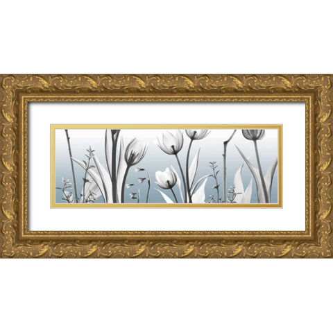 Heavenly Botanicals Gold Ornate Wood Framed Art Print with Double Matting by Koetsier, Albert