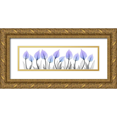 Ultra Violet Growth Gold Ornate Wood Framed Art Print with Double Matting by Koetsier, Albert