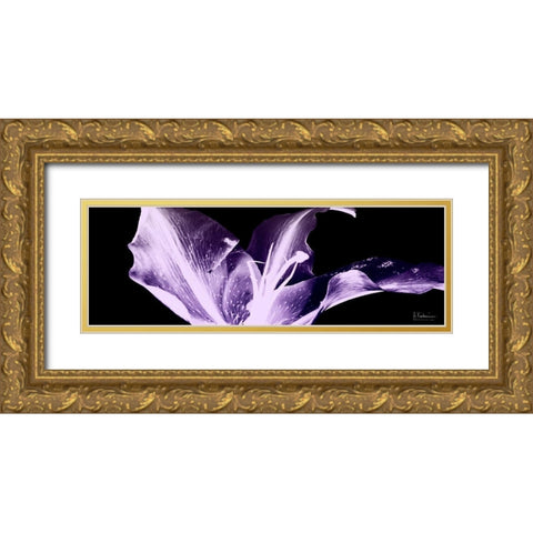 Violet Explosion 1 Gold Ornate Wood Framed Art Print with Double Matting by Koetsier, Albert