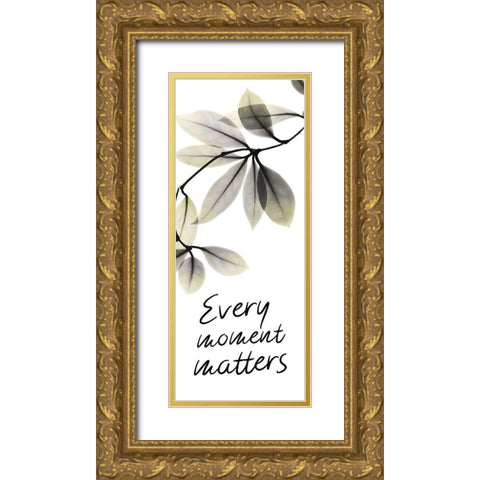 Every Moment Matters Gold Ornate Wood Framed Art Print with Double Matting by Koetsier, Albert