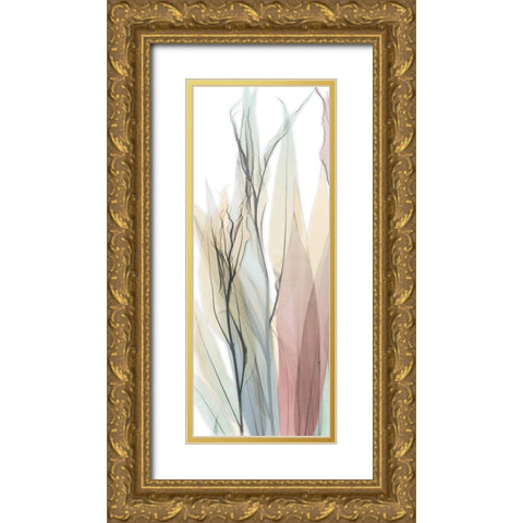 Sprouting Hues 6 Gold Ornate Wood Framed Art Print with Double Matting by Koetsier, Albert
