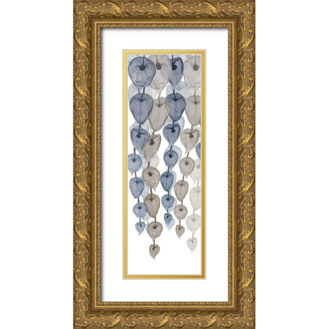 Neutral Cascade 1 Gold Ornate Wood Framed Art Print with Double Matting by Koetsier, Albert