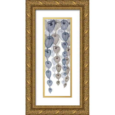 Neutral Cascade 2 Gold Ornate Wood Framed Art Print with Double Matting by Koetsier, Albert