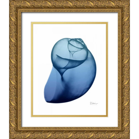 Scenic Water Snail 1 Gold Ornate Wood Framed Art Print with Double Matting by Koetsier, Albert