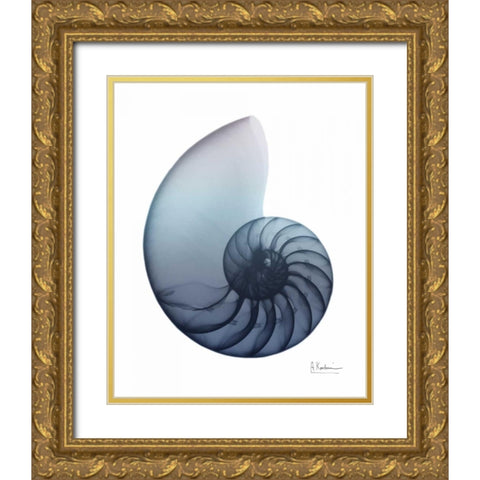 Lavender Snail 4 Gold Ornate Wood Framed Art Print with Double Matting by Koetsier, Albert