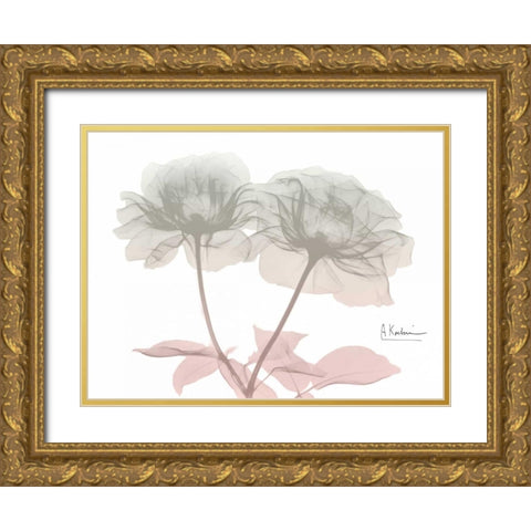 Serenity Double Rose Gold Ornate Wood Framed Art Print with Double Matting by Koetsier, Albert