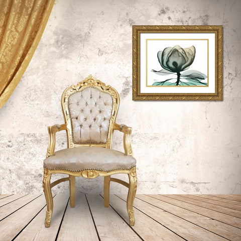 Emerald Magnolia 1 Gold Ornate Wood Framed Art Print with Double Matting by Koetsier, Albert