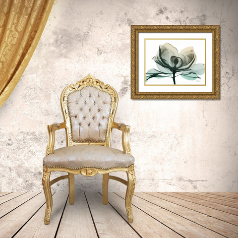 Emerald Magnolia 2 Gold Ornate Wood Framed Art Print with Double Matting by Koetsier, Albert