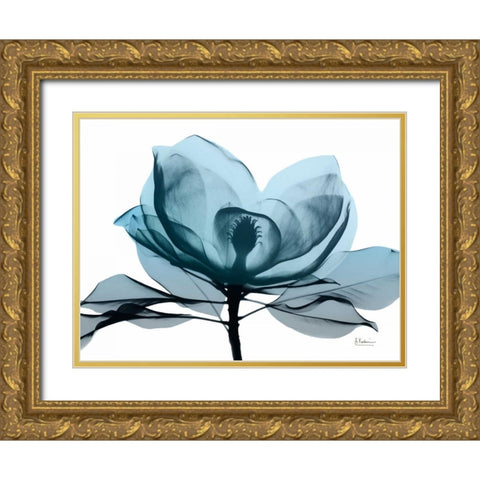 Midnight Magnolia 2 Gold Ornate Wood Framed Art Print with Double Matting by Koetsier, Albert