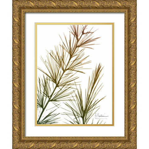 Autumn Sequoia Gold Ornate Wood Framed Art Print with Double Matting by Koetsier, Albert