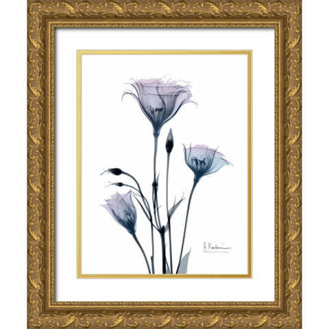 Midnight Gentian 2 Gold Ornate Wood Framed Art Print with Double Matting by Koetsier, Albert