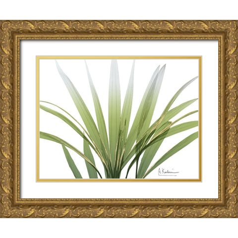 Golden Palm Gold Ornate Wood Framed Art Print with Double Matting by Koetsier, Albert