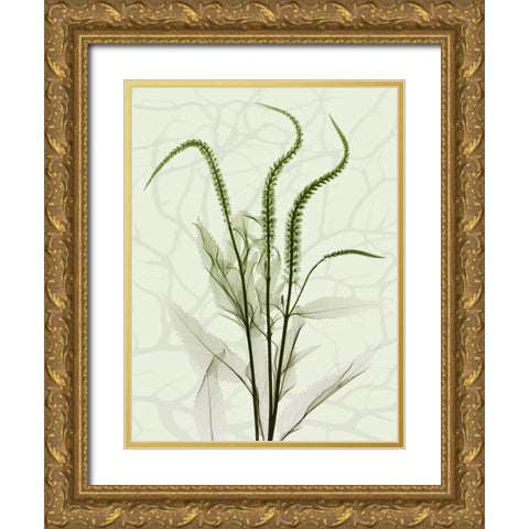 Toned Greens 2 Gold Ornate Wood Framed Art Print with Double Matting by Koetsier, Albert