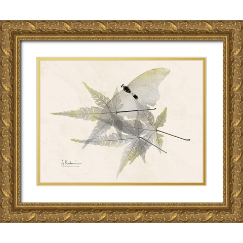 Sunny Flight Gold Ornate Wood Framed Art Print with Double Matting by Koetsier, Albert