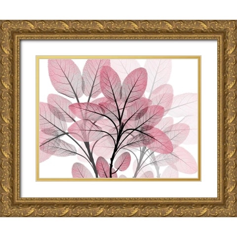 Magenta Embrace 1 Gold Ornate Wood Framed Art Print with Double Matting by Koetsier, Albert