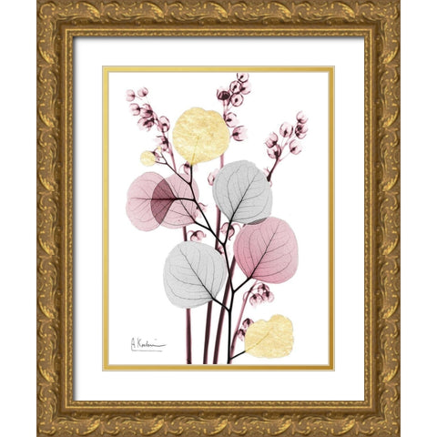 Blush Fusion 2 Gold Ornate Wood Framed Art Print with Double Matting by Koetsier, Albert